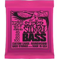 Ernie Ball 2834 струны для бас-гитары Nickel Wound Bass Super Slinky (45-65-80-100)