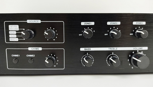 CMX Audio FA-120Z Микшер усилитель, 3 зоны с отдельным контролем громкости, 120ватт, встроенный Mp3 плеер USB и SD, FM тюнер Bl фото 5