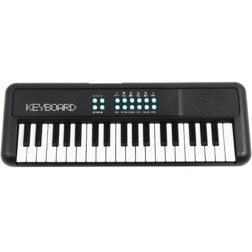 TERRIS TK-100 BK синтезатор, 37 мини клавиш, микрофон, цвет черный