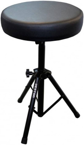 VESTON KB001 круглый стульчик, высота 52 см., черный