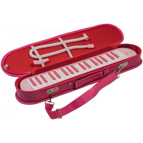 BEE BM-37SL PINK мелодика духовая клавишная 37 клавиш, цвет розовый, мягкий чехол