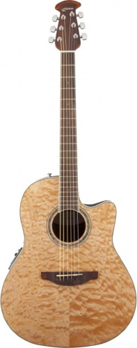 OVATION CS24P-4Q Celebrity Standard Plus Mid Cutaway Natural Quilt Maple гитара (Китай)