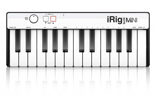 IK MULTIMEDIA iRig Keys Mini 25-клавишный MIDI контроллер для iOS, Android, Mac и PC
