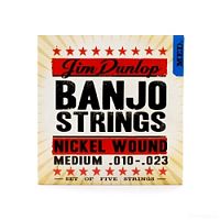 DUNLOP DJN Banjo Nickel Medium Nickel 10-23 струны для банджо, никелированая сталь