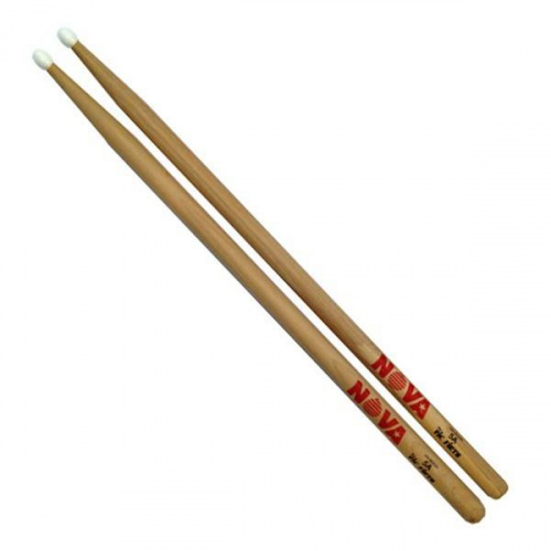VIC FIRTH N5AN барабанные палочки, тип 5A с нейлоновым наконечником, материал орех, длина 16", диа