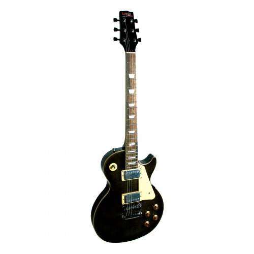 REDHILL LPX200/TBK эл.гитара, Les Paul, H+H, 2V/2T/3P, клен/окоуме, цвет черный фото 3