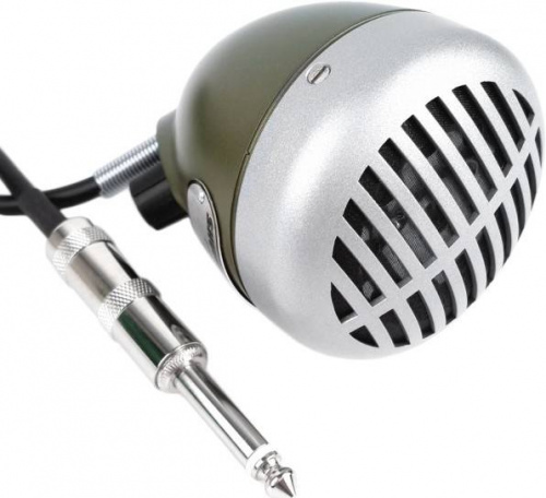 SHURE 520DX динамический микрофон для губной гармошки "Зеленая пуля" с кабелем и регулятором громкос фото 2