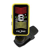 FZONE K1 Yellow хроматический тюнер-прищепка, цветной экран, энергосбережение, желтый, с батарейкой