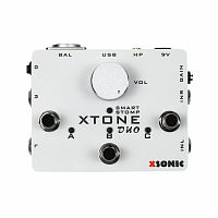 XSONIC XTONE Duo гитарный USB-аудиоинтерфейс с ножным контроллером, 2 входа, поддержка iOS, Windows, Mac, Android