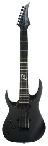 Solar Guitars A2.7C LH 7-струнная левосторонняя электрогитара, цвет черный матовый