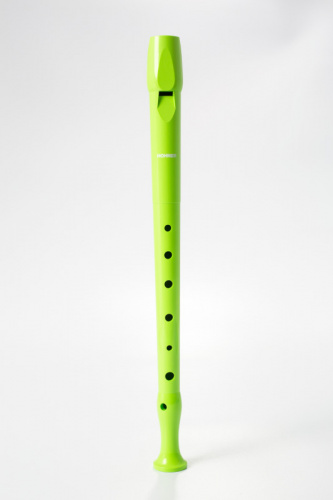 HOHNER B95084LG Блокфлейта сопрано, немецкая система, пластик, 1 часть, цвет зеленый