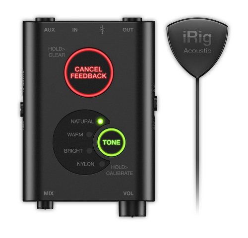 IK MULTIMEDIA iRig Acoustic Stage микрофонная система для акустической гитары/аудиоинтерфейс для iOS, Android, Mac и PC