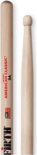 VIC FIRTH AMERICAN CLASSIC 3A барабанные палочки, орех, деревянный наконечник
