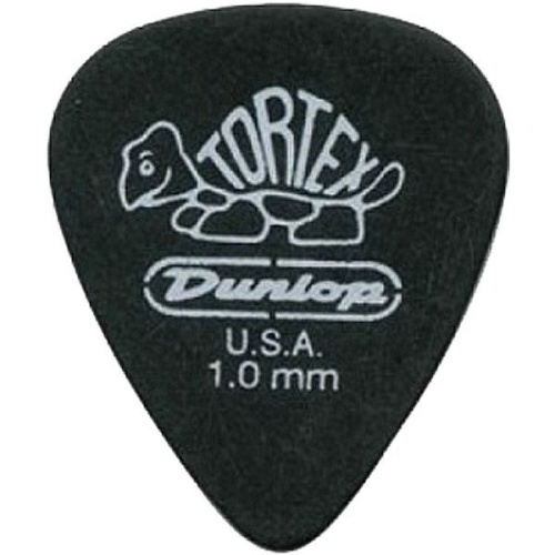 DUNLOP 488R1.0 Медиатор Tortex Pitch Black из набора  (72 шт)