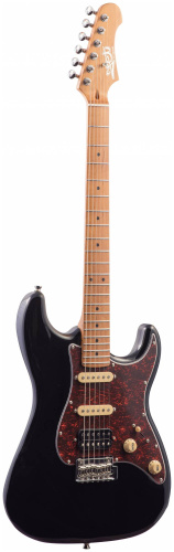 JET JS-400 BK электрогитара, Stratocaster, корпус липа, 22 лада, HSS, tremolo, цвет BK фото 4