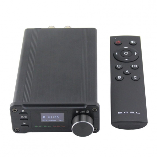 SMSL SA-50 Plus black Усилитель. КГИ+Н: <0.018% Сигнал/шум: 95дБ Мощность: 40Вт Потребляемая мощность в режиме ожидания: 1Вт Вход: USB/Micro-SD/Optica фото 3