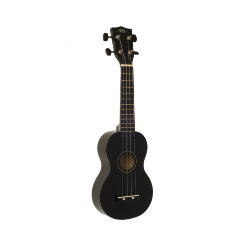 WIKI UK10G BK гитара укулеле сопрано, клен, цвет черный глянец, чехол в комплекте фото 2