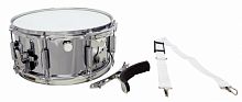 BASIX Marching Snare Drum 14х6.5" барабан малый маршевый с ремнем и наколенным упором, стальной