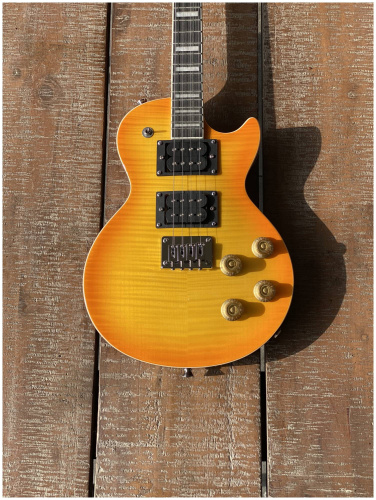 FLIGHT Centurion Tenor VB электроукулеле, Les Paul, тенор, цвет Vintage Burst, чехол фото 9