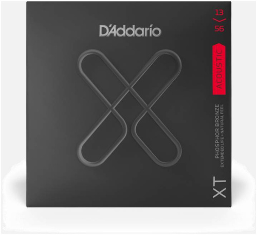 D'ADDARIO XTAPB1356 SET ACOUS XT PHOS BRZ MEDIUM струны с покрытием XT для акустической гитары, 13-56 фото 3