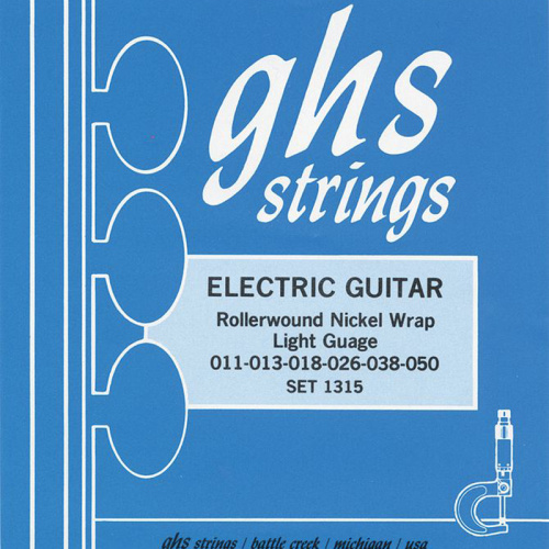 GHS 1315 Струны для электрогитары никель роликовая обмотка (11-13-18-26-38-50) Nickel Rockers