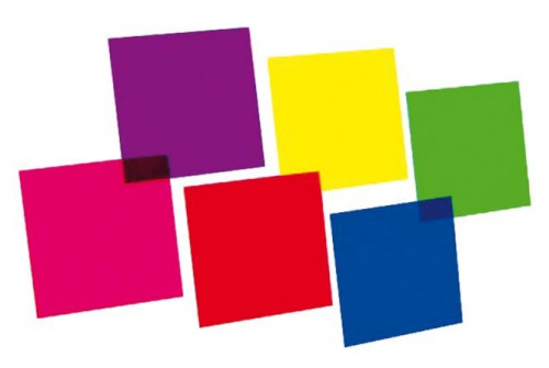 EUROLITE Colour-foil set 24x24, 4 color PAR-64 Набор цветных фильтров 4 цвета 24x24 cм для PAR-64