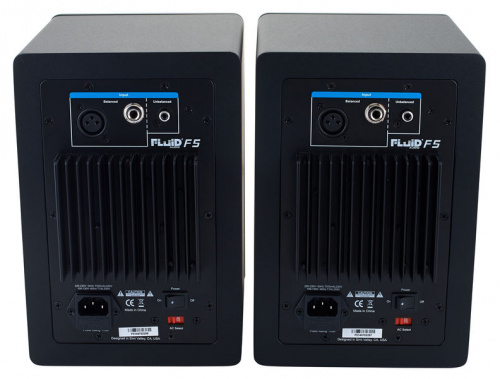 Fluid Audio F5 пара мониторов, двухполосные, Bi-Amp, 40 Вт НЧ, 30 Вт ВЧ фото 3