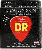 DR DSE-10 Струны для электрогитары DRAGON SKIN с покрытием К3, Калибр: 10-46, никелированая сталь