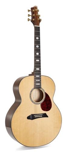 NG JM-800 акустическая гитара, цвет натуральный, чехол в комплекте фото 2