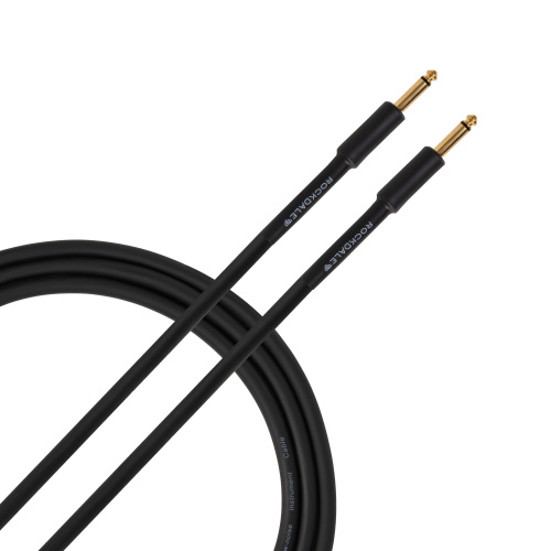 ROCKDALE Wild B5 инструментальный (гитарный) кабель, цвет черный, металлические разъемы mono jack - mono jack, 5 метров фото 6