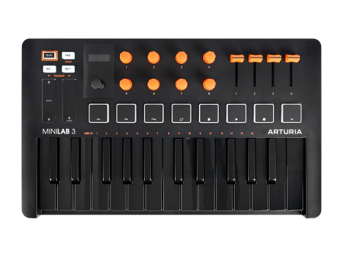 Arturia MiniLAB 3 Orange Edition 25 клавишная MIDI-клавиатура пэд-контроллер фото 2
