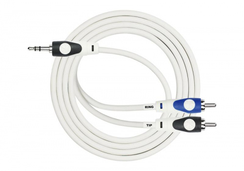 Kirlin LGY-364L 0.3M WH кабель Y-образный 0.3 м Разъемы: 3.5 мм стерео миниджек 2 x RCA джек М фото 3