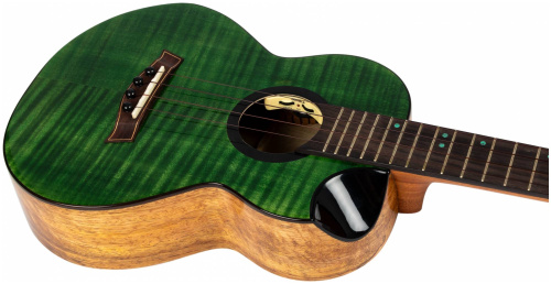 FLIGHT COMET TENOR EQ-A Green Укулеле тенор фото 7