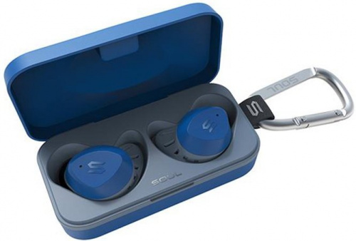 SOUL S-FIT Blue Вставные беспроводные наушники. 1 динамический драйвер. Bluetooth 5.0, частотный диапазон 20 Гц - 20 кГц, чувствительность 100 дБ, соп фото 3