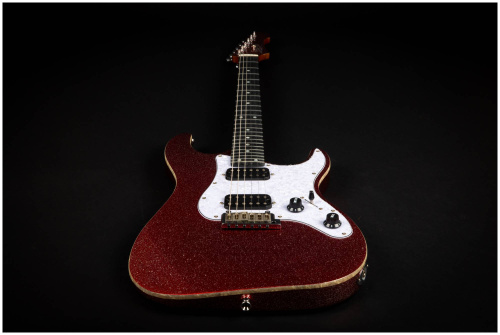 JET JS-500 RDS электрогитара, Stratocaster, корпус липа, 24 лада, HH, 1V1T, tremolo, цвет RDS фото 11