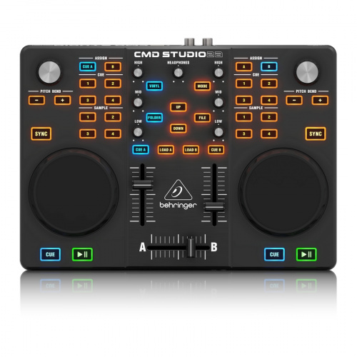 Behringer CMD STUDIO 2A DJ-контроллер USB с 4-x канальным аудиоинтерфейсом, 2xRCA, Phone TRS-Jack фото 2