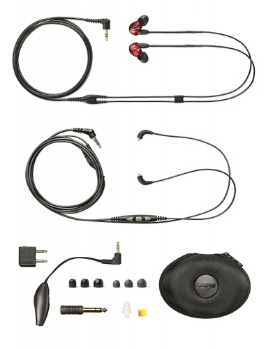 Shure SE535LTD+BT1-EFS беспроводные внутриканальные Bluetooth наушники с тремя арматурными драйверами, цвет красный. фото 2