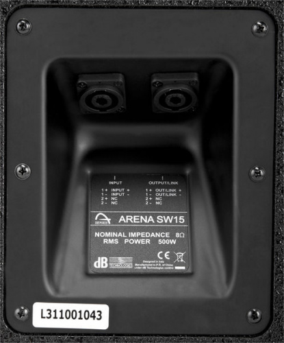 dB Technologies ARENA SW15 сабвуфер, 500 Вт/8 Ом, 40 -150 Гц,130 дБ, 15" фото 4