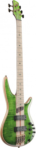 IBANEZ SR5FMDX-EGL электрическая бас-гитара, 5 струн, корпус ясень с топом из огненного клёна, цвет изумрудный зелёный фото 2