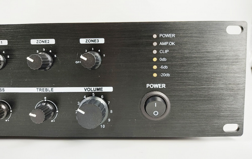 CMX Audio FA-240Z Микшер усилитель, 3 зоны с отдельным контролем громкости, 240ватт, встроенный Mp3 плеер USB и SD, FM тюнер Bl фото 6