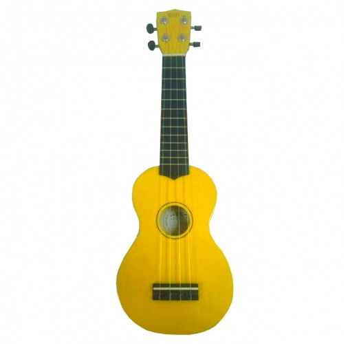 WIKI UK10G YLW гитара укулеле сопрано,клен, цвет желтый глянец, чехол в комплекте фото 2
