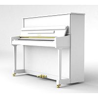 Ritmuller RS120 (A112) пианино серии Premium, 120 см, цвет белый, полированное