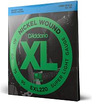 D'Addario EXL220 Струны БАС, nickel, super soft 40-95