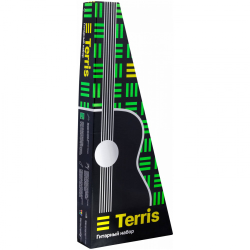 TERRIS TF-038 BK Starter Pack набор гитариста: фолк гитара черного цвета и комплект аксессуаров фото 16