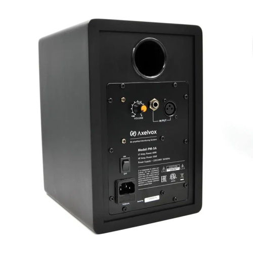 Axelvox PM-5A (шт) Студийный аудио монитор, 65Гц-20кГц +/-3дБ, SPL 89дБ, регулируемые входы RCA/1,4", НЧ усилитель: 60 Вт, ВЧ усилитель: 30 Вт, НЧ дра фото 4