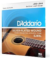 D'Addario EJ83L струны для акустической гитары типа Selmer (Gypsy guitar), серебро, Light, 10-44