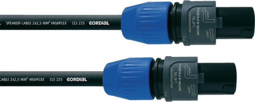 Cordial CPL 10 LL 2 спикерный кабель Speakon 2-контактный/Speakon 2-контактный, разъемы Neutrik, 10,0 м, черный