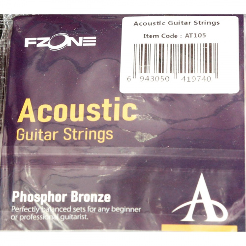 FZONE AT105 струны для акустической гитары, 12,16 сталь, 25,35,45,56 фосфор бронза, калибр12-54