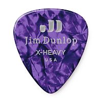 Dunlop Celluloid Purple Pearloid Extra Heavy 483P13XH 12Pack медиаторы, очень жесткие, 12 шт.
