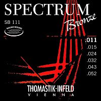 THOMASTIK SB111 Spectrum Bronze струны для акустической гитары, сталь/бронза, 11-52